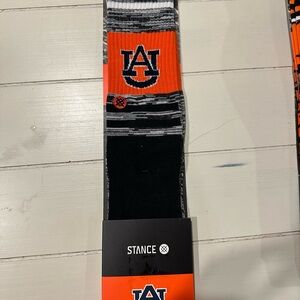 Stance Auburn Themed Black and Orange Socks